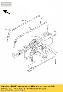 kawasaki 540171202 cable-starter vn1500-j1 - Bottom side