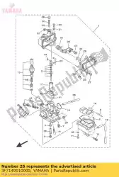 Tutaj możesz zamówić ? Ruba, wtyczka od Yamaha , z numerem części 3F7149910000: