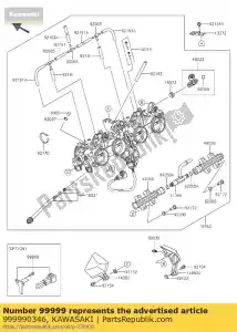 Kawasaki 999990346 kit., 35kw zr800c_d - Lado inferior