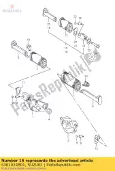 bar, bijrijder, r van Suzuki, met onderdeel nummer 4361024B01, bestel je hier online: