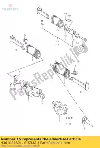 suzuki 4361024B01 bar, passager, r - La partie au fond