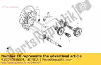 91009GE0004, Honda, Cuscinetto, sfera radiale, 600 honda nhx scv 100 110 2005 2006 2007 2010 2011 2012 2013, Nuovo