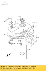 Aqui você pode pedir o tanque de combustível em Suzuki , com o número da peça 4410017ES01TU: