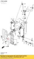 1785249H10, Suzuki, tuyau, radiateur o suzuki  rm z 250 2014 2015 2016 2017 2018, Nouveau