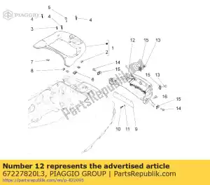 Piaggio Group 67227820L3 ochrona tylna - Dół