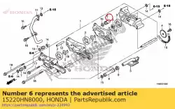 ventiel, verlichting van Honda, met onderdeel nummer 15220HN8000, bestel je hier online: