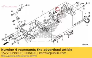 Honda 15220HN8000 conjunto de válvula, alivio - Lado inferior