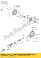 14057Y001, Kawasaki, case-comp-gear kvf300ccf kawasaki  brute force kvf 300 2012 2013 2015 2016 2017 2018 2020 2021, New