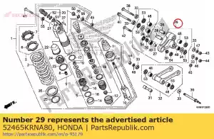 honda 52465KRNA80 braço sub assy., almofada - Lado inferior