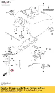 suzuki 0935250005600 hose(5x8.2x600) - Bottom side