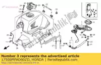 17500MFAD60ZD, Honda, ensemble de réservoir, carburant (wl) * type4 * (type4) honda cbf 1000 2008, Nouveau