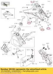 Tutaj możesz zamówić podk? Adka 16x20x5 klx110caf od Kawasaki , z numerem części 391560580: