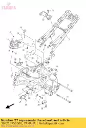 Ici, vous pouvez commander le sceau 1 auprès de Yamaha , avec le numéro de pièce 39P215750000: