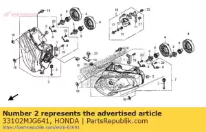Honda 33102MJG641 unit comp.r,head - Bottom side