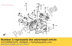 Honda 12319MN1670 lifter comp. b, valve - Bottom side
