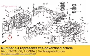 honda 64303MCA000 dekking, r. fr. innerlijke lager - Onderkant