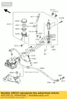 430150122, Kawasaki, cylinder-assy-master,rr er650c kawasaki er-6f er-6n 650 2009 2010 2011, New