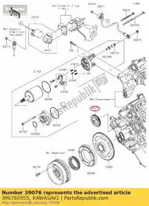 kawasaki 390760555 01 limiter,starter - Bottom side