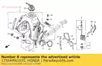 17504MN1670, Honda, rubber b, tank setting honda xr nx xrr 600 650, New