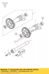 Ici, vous pouvez commander le roulement cuvette étirée hk 2220 auprès de Triumph , avec le numéro de pièce T3800908: