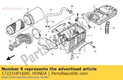Aqui você pode pedir o ficar, elemento purificador de ar em Honda , com o número da peça 17221HP1600: