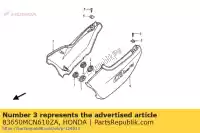 83650MCN610ZA, Honda, zestaw ok?adek r. bok (wl) * honda cb seven fifty f2 cb750f2 750 , Nowy