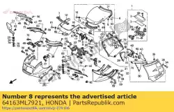 Qui puoi ordinare 64163ml7921 da Honda , con numero parte 64163ML7921: