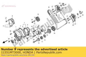 Honda 11551MT3000 cover comp., timing - La partie au fond