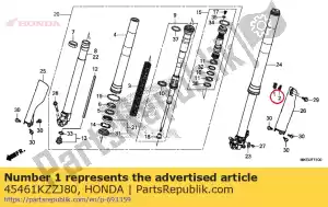 honda 45461KZZJ80 klem a, remslang - Onderkant