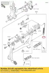 Ici, vous pouvez commander le ressort, béquille latérale zr1000-a1 auprès de Kawasaki , avec le numéro de pièce 921450071: