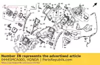 64445MCA000, Honda, conjunto de salida, r. bajo fr honda gl goldwing a  gold wing deluxe abs 8a gl1800a gl1800 airbag 1800 , Nuevo