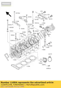 kawasaki 110041248 uszczelka-g?owica zx1100-d1 - Dół