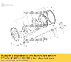 Here you can order the conical spring washer 8. 2x15 from Piaggio Group, with part number 976484: