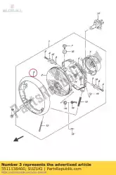 Here you can order the rim from Suzuki, with part number 3511138A00: