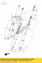 Aquí puede pedir husillo, cono de Yamaha , con el número de pieza 5PS231730000: