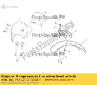 898180, Piaggio Group, parabrezza moto-guzzi v zgulw300;zgulwuc2;zgulw3004; zgulwub2 750 2014 2015 2016, Nuovo