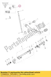 Here you can order the clamp assy linkage from Triumph, with part number T2088004: