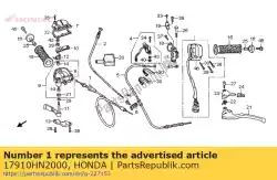 Aqui você pode pedir o nenhuma descrição disponível no momento em Honda , com o número da peça 17910HN2000: