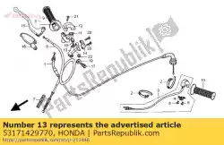 Here you can order the bracket, r. Handle lever from Honda, with part number 53171429770: