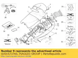 Ici, vous pouvez commander le assiette auprès de Piaggio Group , avec le numéro de pièce GU01573760: