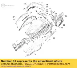 Qui puoi ordinare maniglia posteriore inferiore sinistra da Piaggio Group , con numero parte 1B000136000BU: