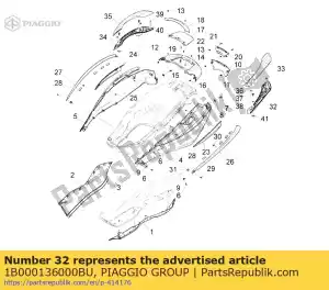 Piaggio Group 1B000136000BU maniglia posteriore inferiore sinistra - Il fondo