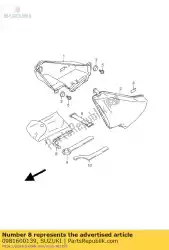 Here you can order the hexagon spanner from Suzuki, with part number 0981600139: