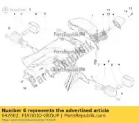 642602, Piaggio Group, indicador de giro traseiro esquerdo     , Novo