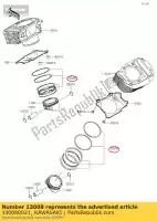 130080021, Kawasaki, ring-set-piston kawasaki vn custom c classic b special edition tourer vulcan lt d vn900 900 , New