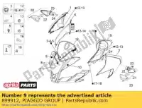 899912, Piaggio Group, decalque frontal da carenagem direita aprilia  rsv4 tuono tuono 1000 2011, Novo