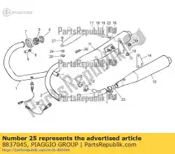 Aquí puede pedir tubo de escape calor prot. De Piaggio Group , con el número de pieza 8837045: