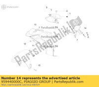 959440000C, Aprilia, paraspruzzi del motore, Nuovo