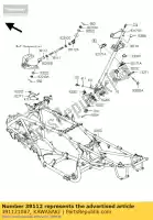 391121087, Kawasaki, rodend-tie kawasaki kfx700 ksv700a6f ksv700b6f ksv700a7f ksv700b7f 700 , Novo