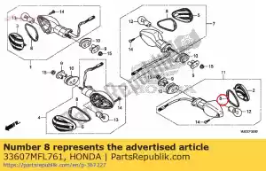 Honda 33607MFL761 packing, lens - Bottom side